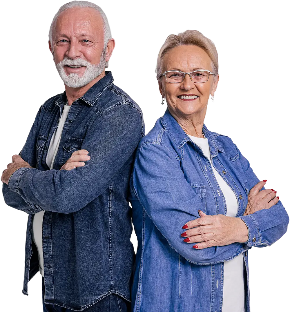 Older Couple Achieve your best smile at Gunnerson Dental